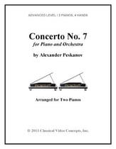 Concerto No.7 (Anniversary Concerto) for Piano and Orchestra piano sheet music cover